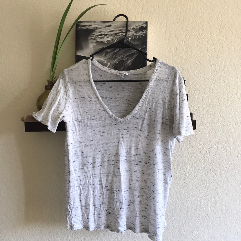 T-shirt short sleeves salt and pepper XS